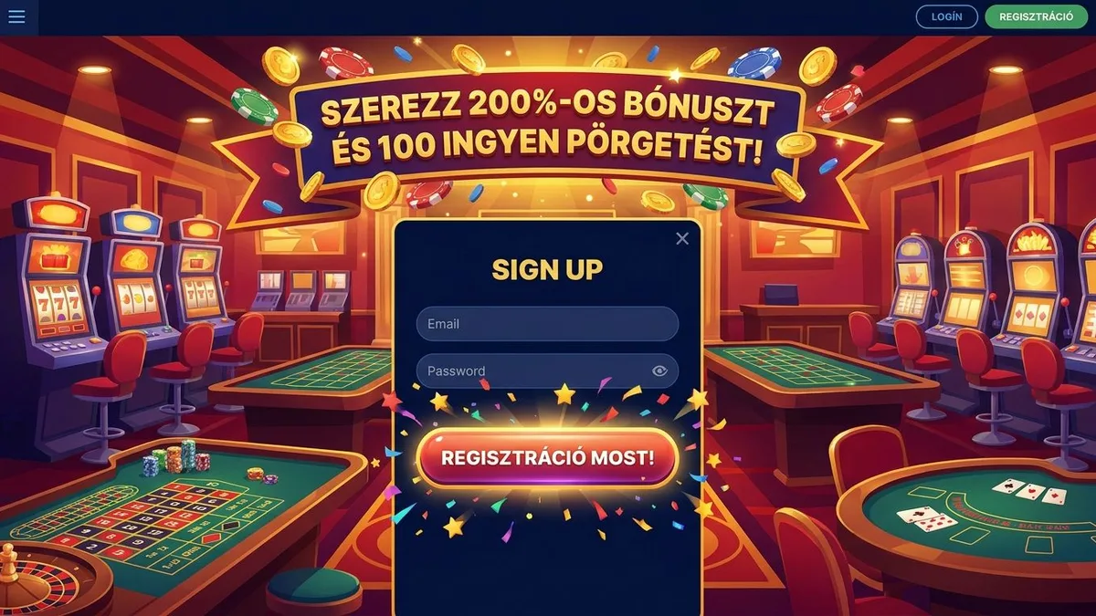 Regisztráció bónusszal